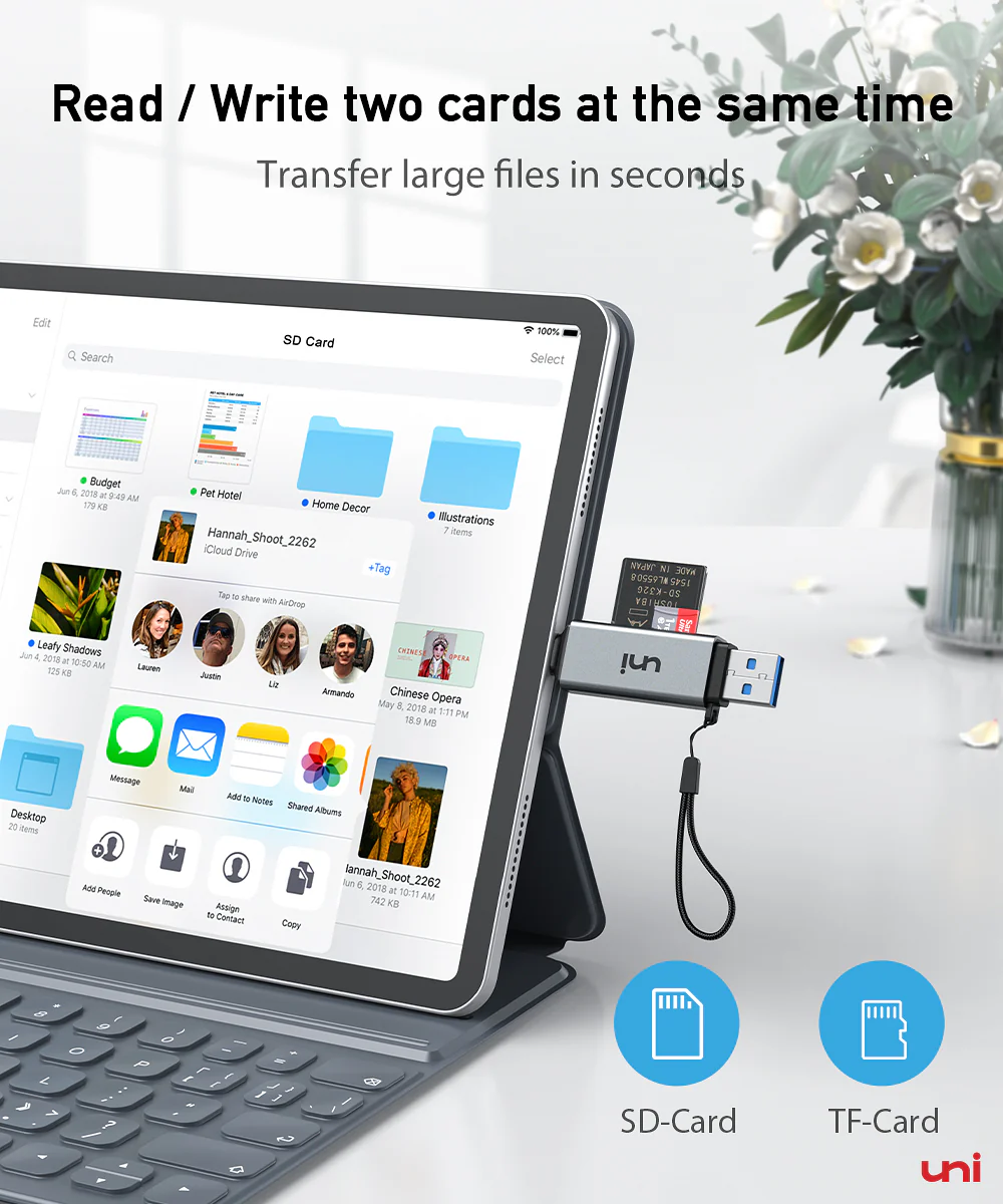 USB C & USB 3.0 to SD/MicroSD Card Reader | UHS-I | PIXEL - Image 5