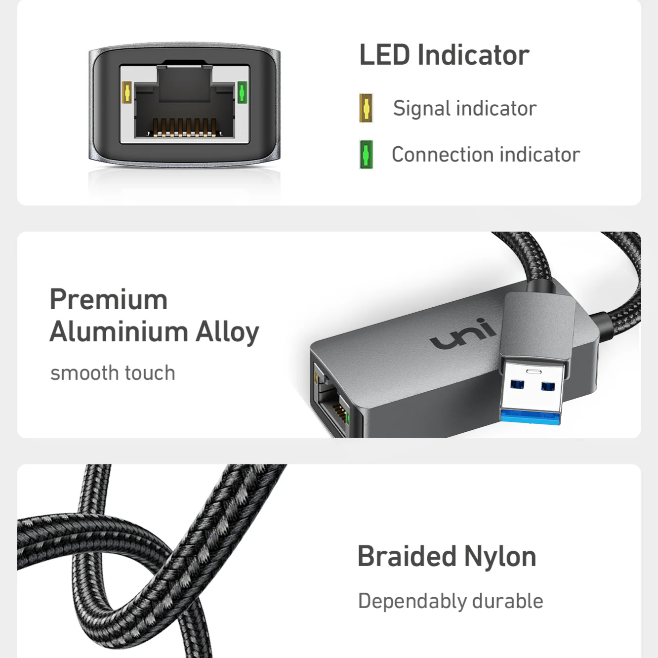 USB-A to Ethernet Adapter 1G | SWIFT - Image 3