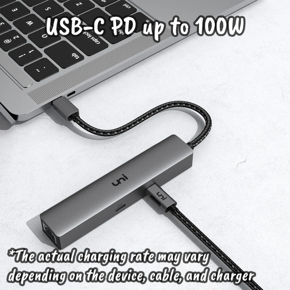 USB-C Hub ( 6 in 1 ) | PD | Unet - Image 3