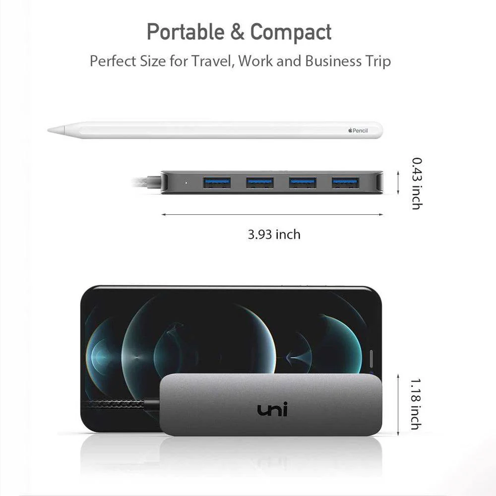 USB-A Hub ( 4 in 1 ) | USB 3.0 | Uflat - Image 3